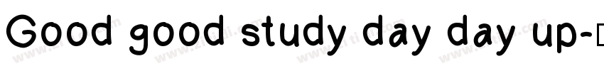 Good good study day day up字体转换